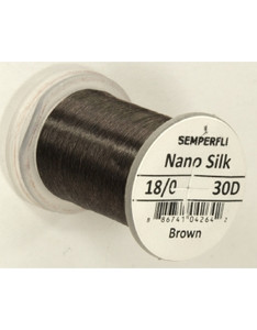 Semperfli Nano Silk Ultra 30D 18/0 in Brown